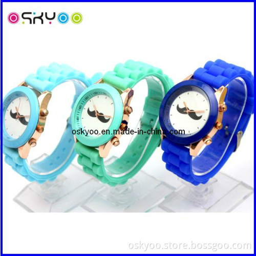 New Fashion Mustache Silicone Wrist Watch